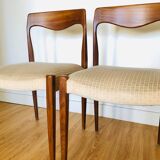 Pair of teak chairs