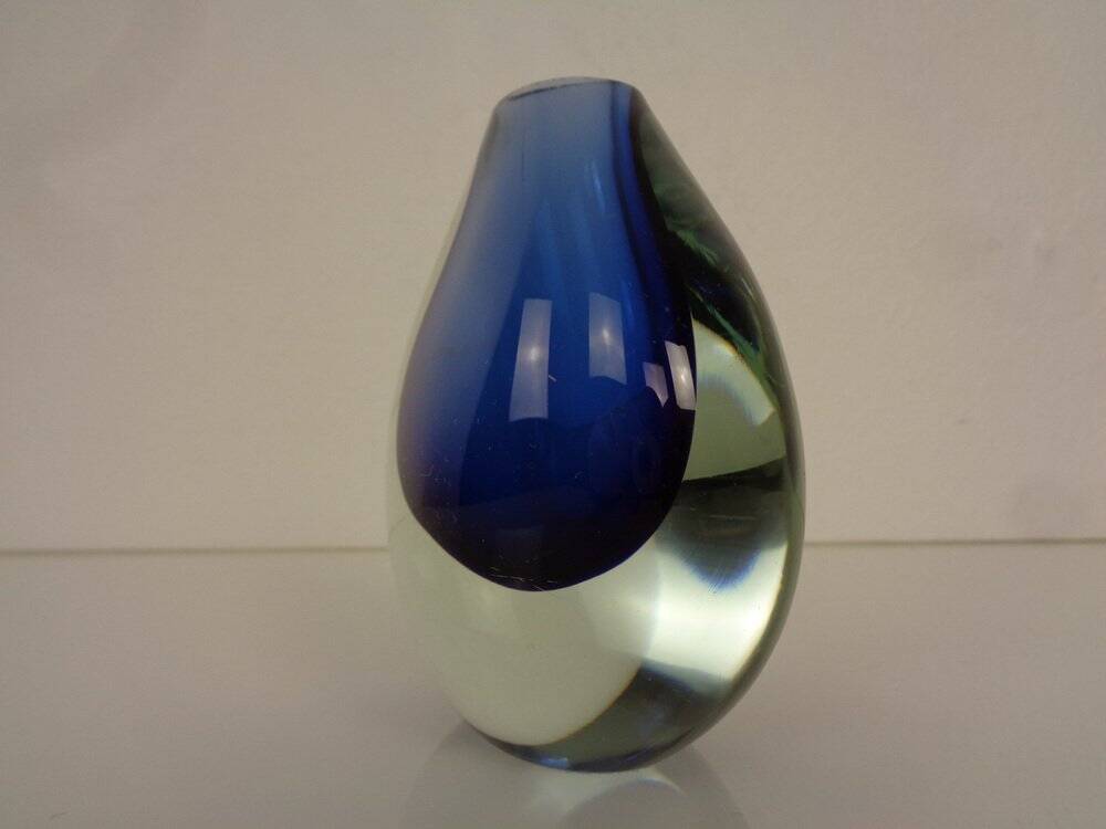 Murano Sommerso Glass Vase, Italy, 1960s