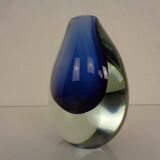 Murano Sommerso Glass Vase, Italy, 1960s