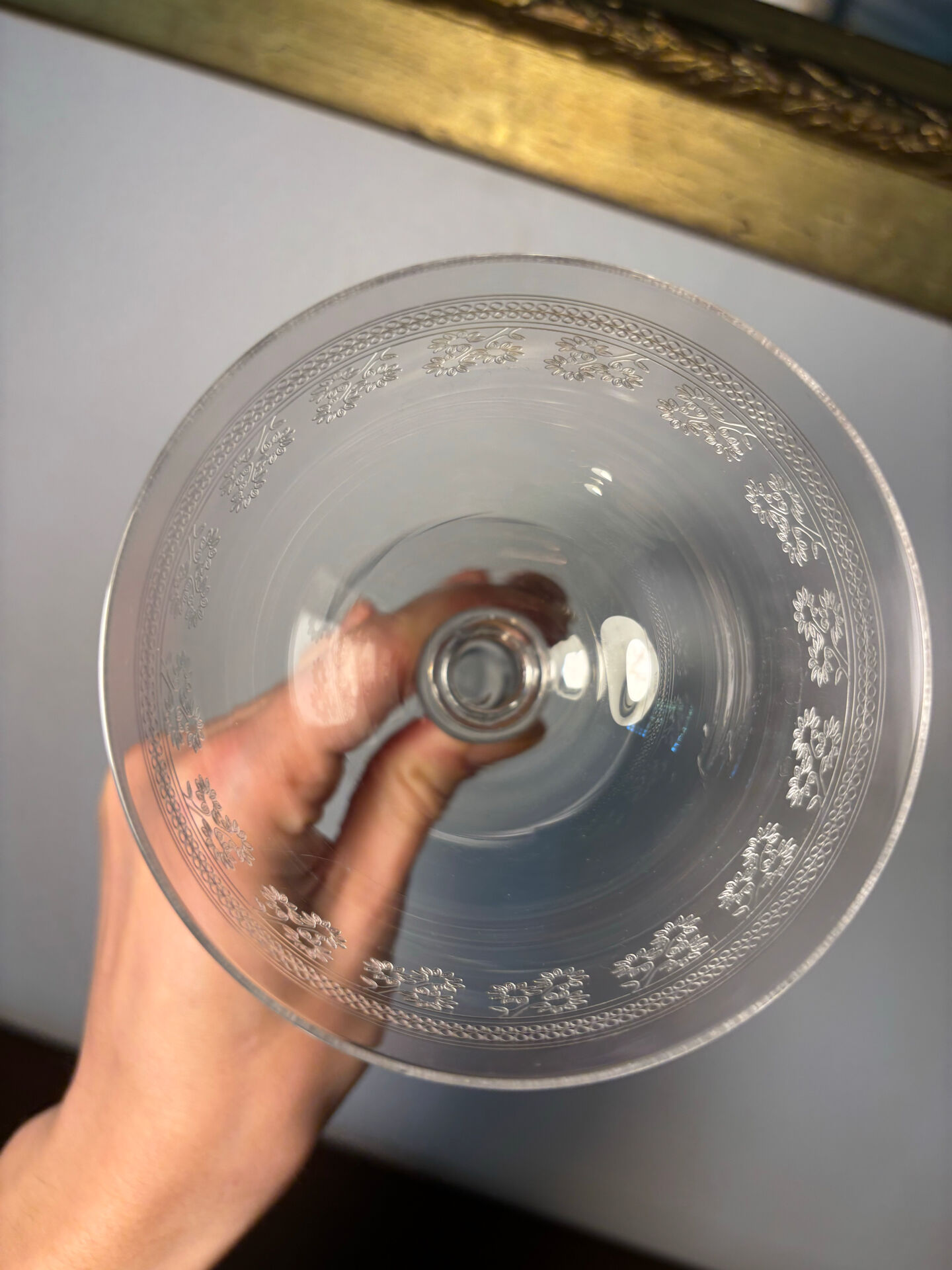 Water glass Baccarat Pompadour model before 1936