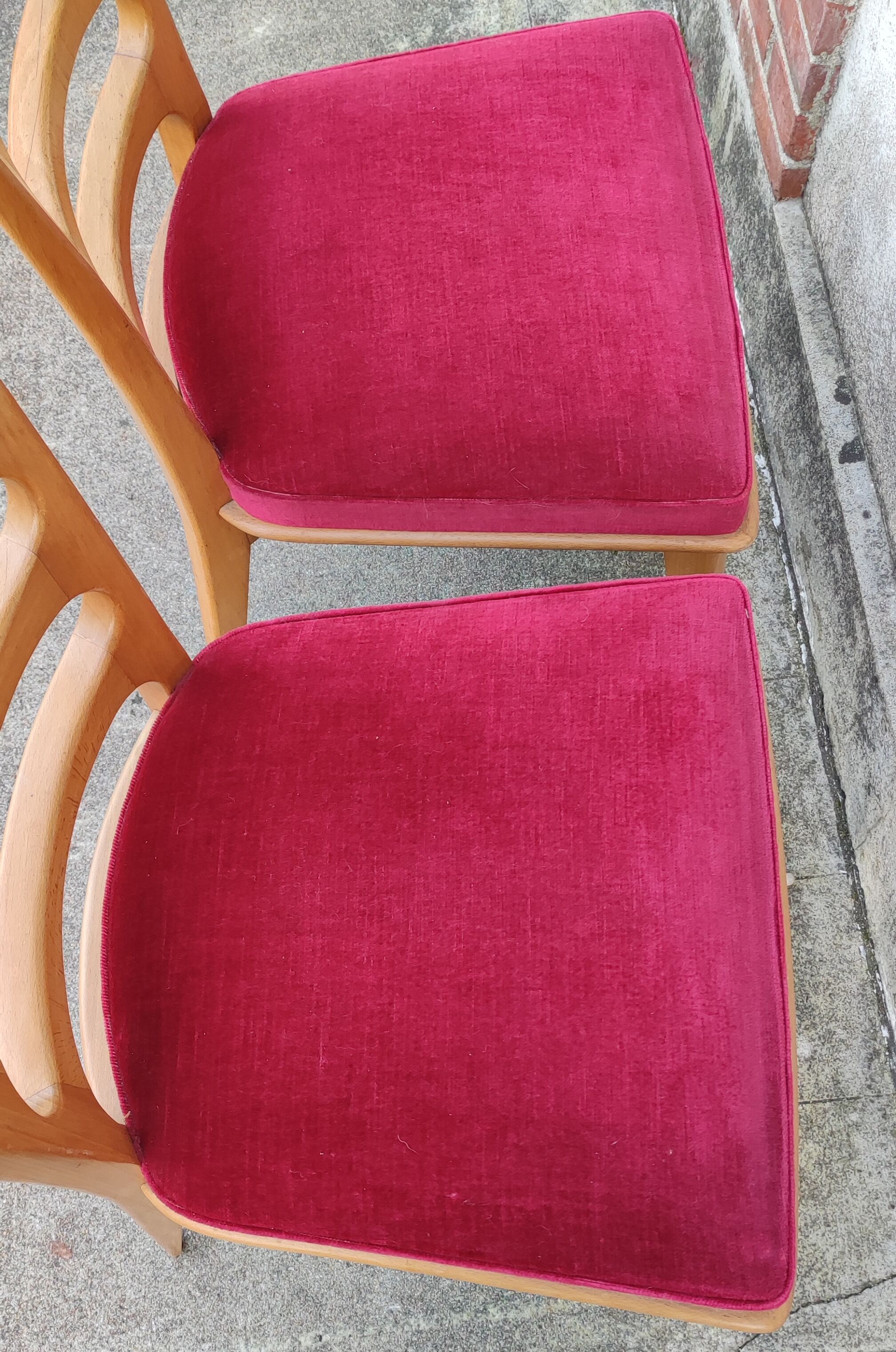 Series of 4 art deco chairs