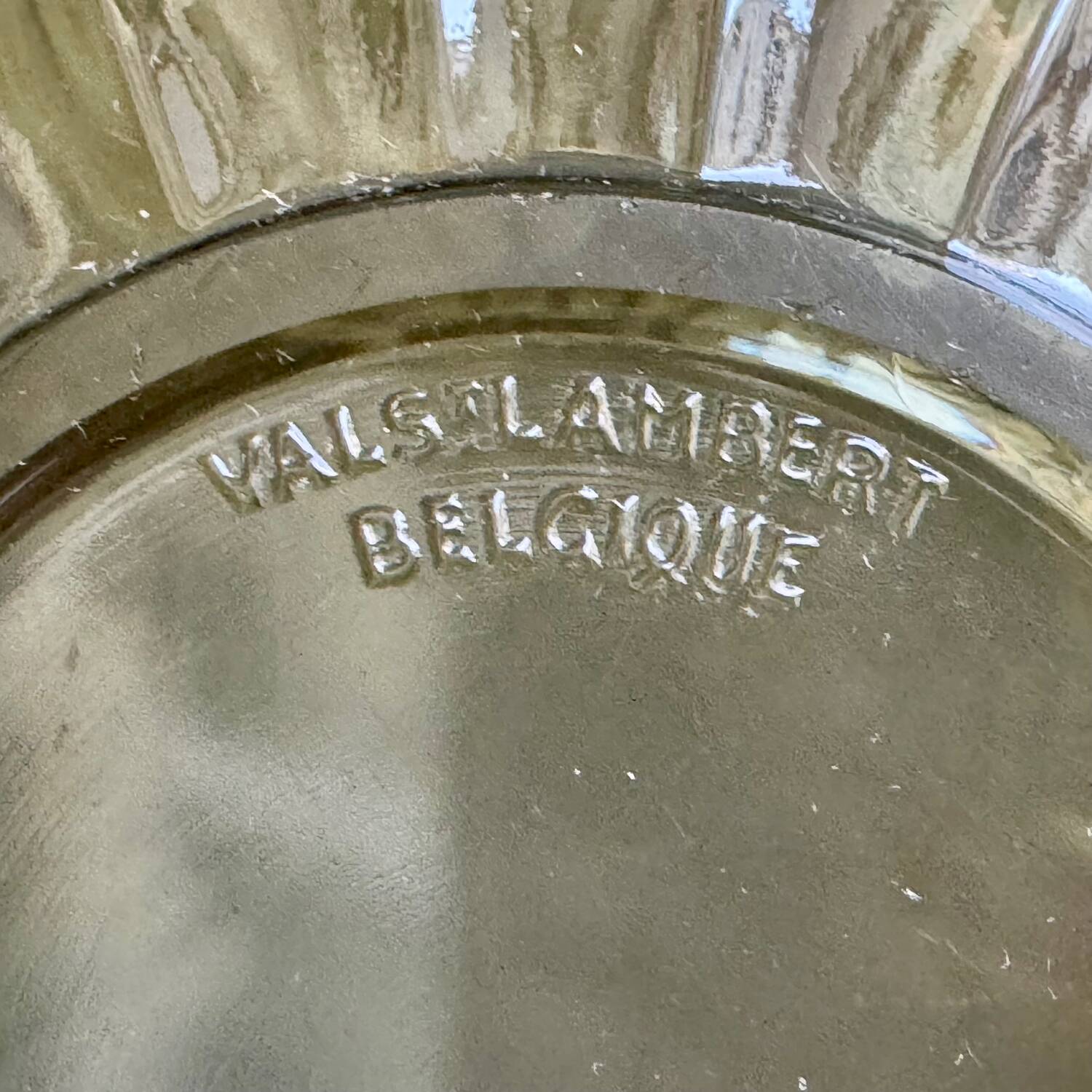 Glass bowl by Cristallerie de Val St Lambert, 1960s