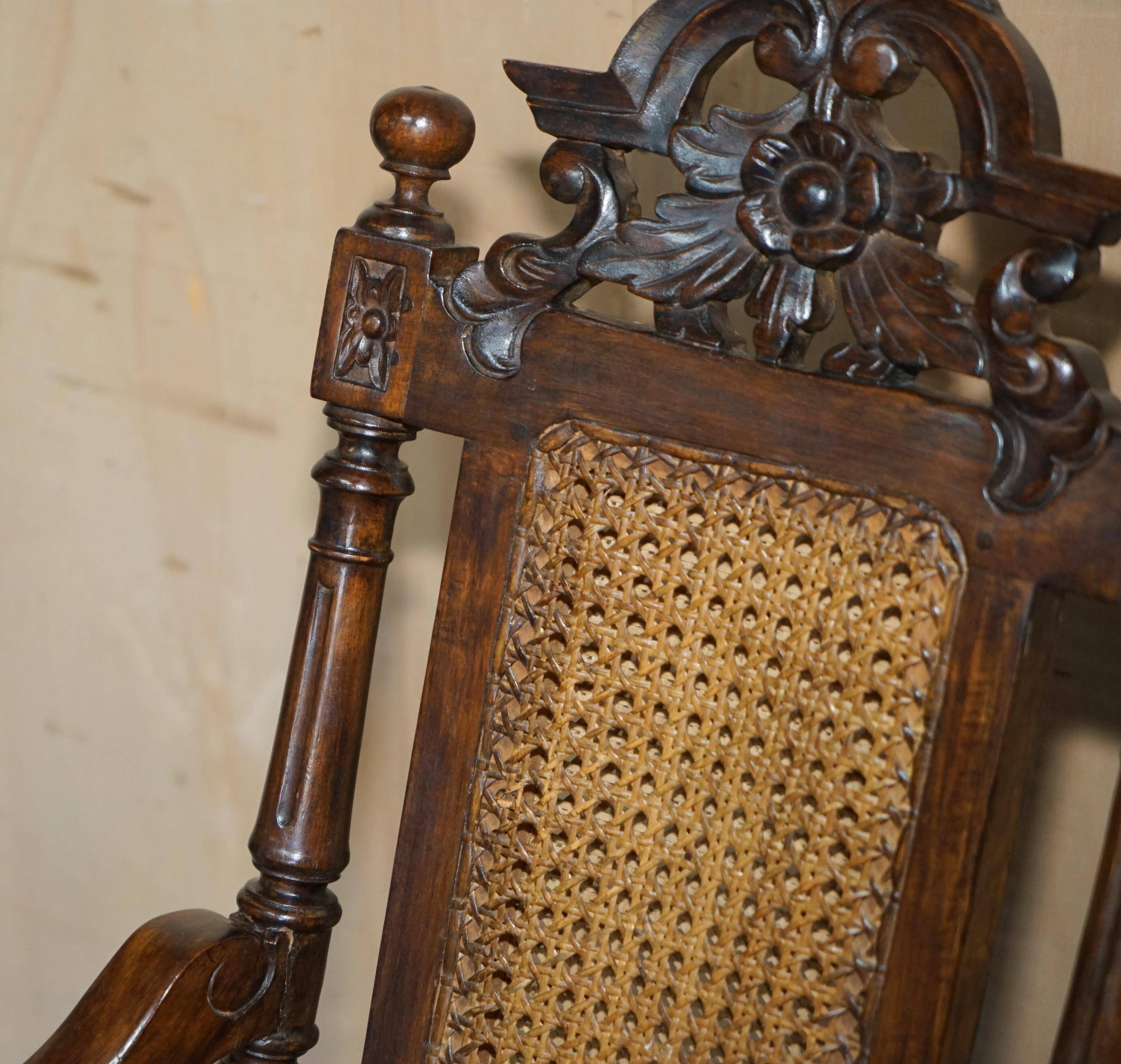Antique Victorian swivel office armchair