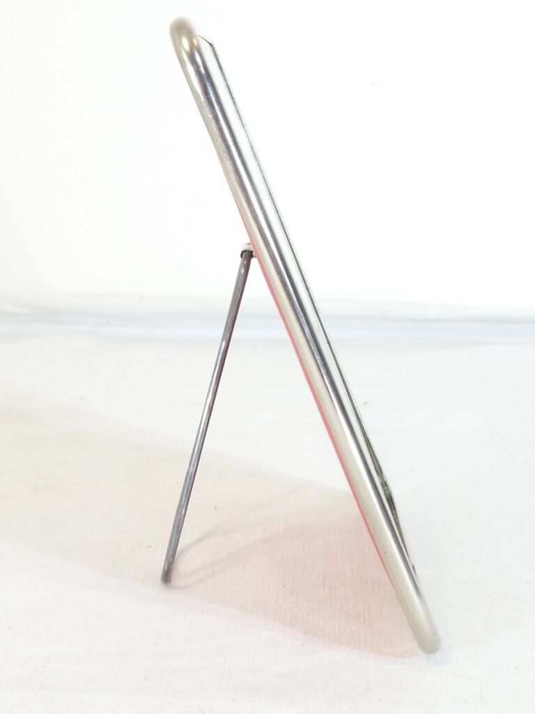 Former Barber Mirror in Metal to Pose Vintage  20 X 14, 5 cm