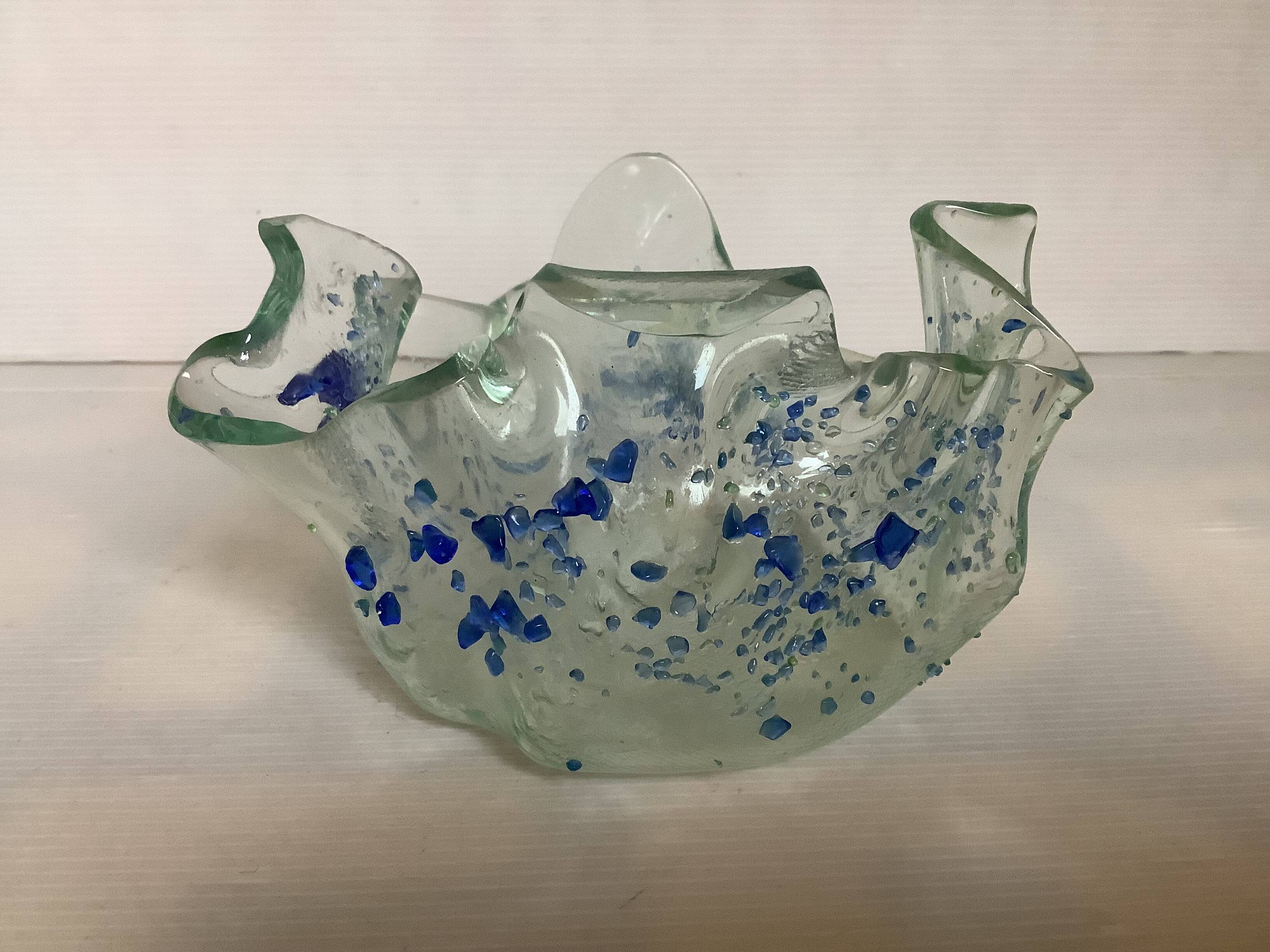 Vide poche mouchoir en verre
