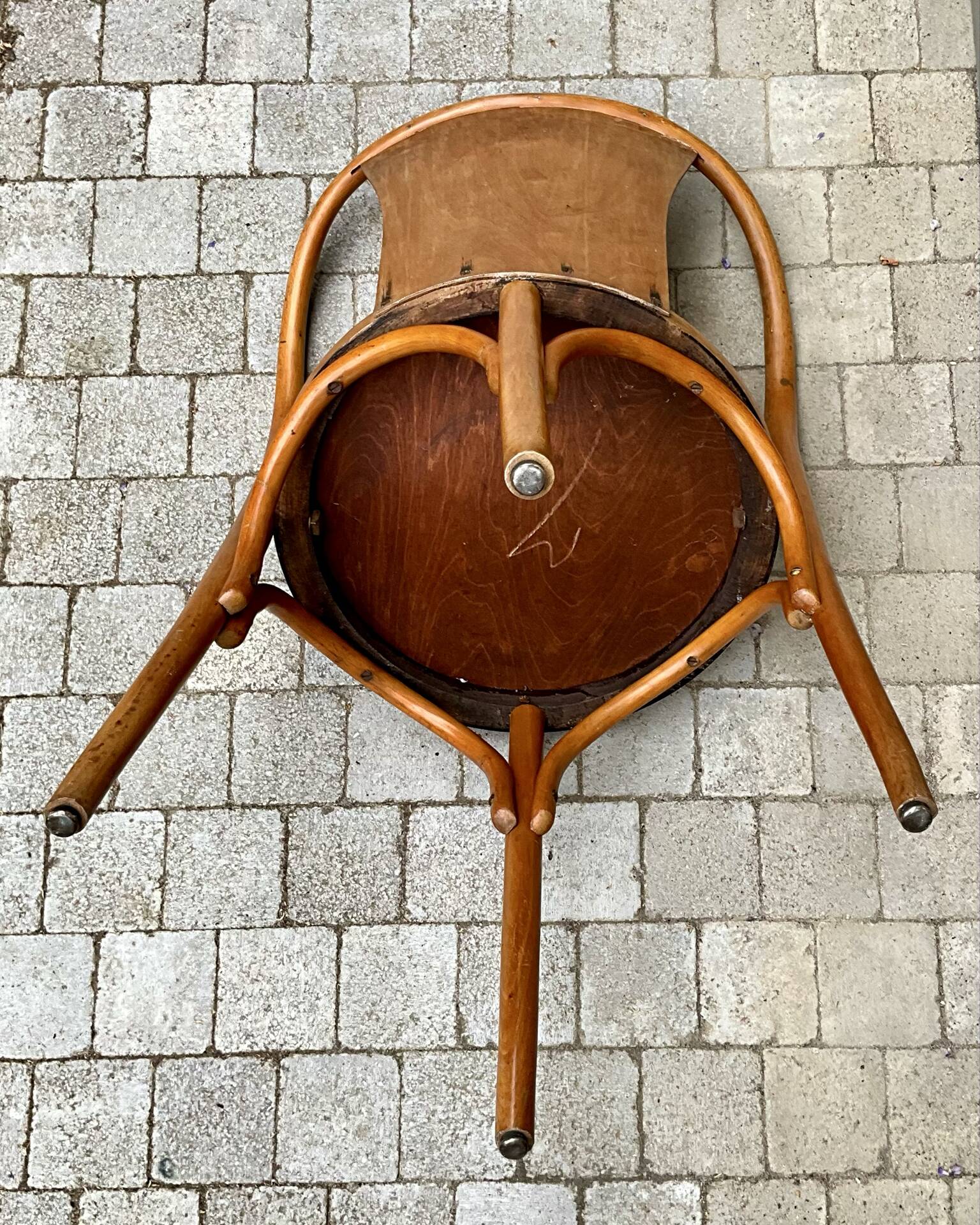 Fauteuil Fischel en bois courbé, début XXe