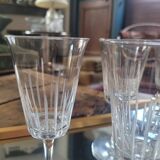 Cut glass wine glasses – Set of 6 – 1960s