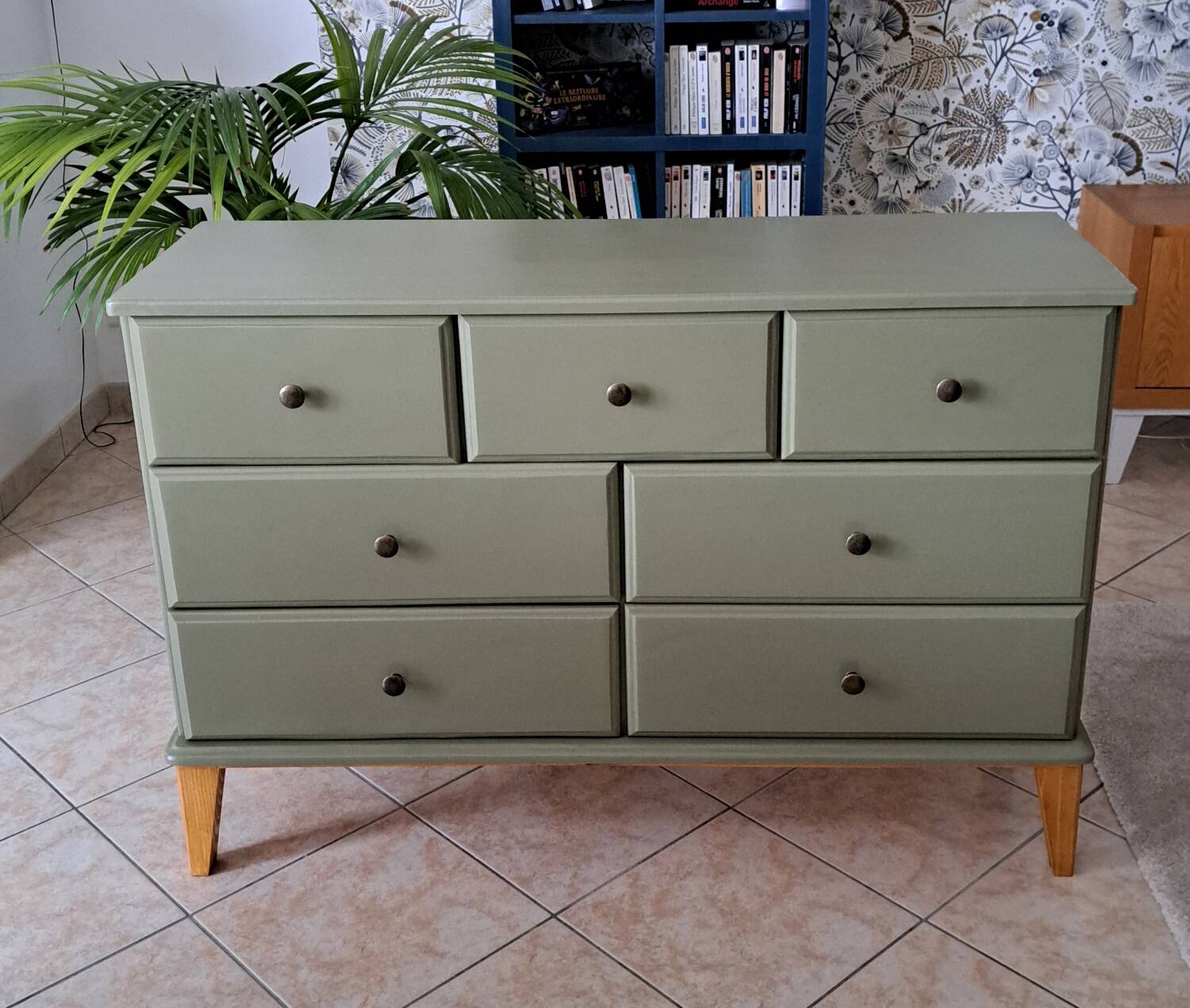 Commode basse vert Thisted