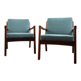 Set of Senator armchairs in rosewood designed by Ole Wanscher