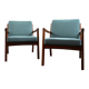 Ensemble de fauteuils Senator en palissandre dessiné par Ole Wanscher