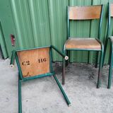 4 chaises d'école