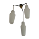 Suspension 3 globes en verre opalin