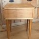 Vintage bedside table, solid oak, 1950s.