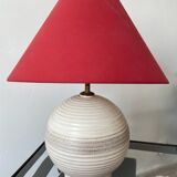 Art deco cracked ceramic lamp