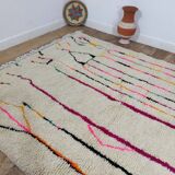 Handmade wool Berber rug 290 X 190 CM