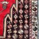 Tapis vintage persan de mazlaghan fait main 130x190 cm