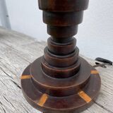 Art Deco wooden lamp