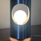 Vintage tube stainless steel lamp, 70s design