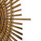 Miroir mural vintage bambou & laiton – France, circa 1950
