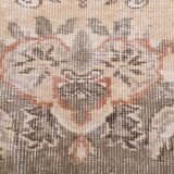 6x9 Ash Gray Handmade Wool Turkish Vintage Rug, 188x290Cm SK 5073