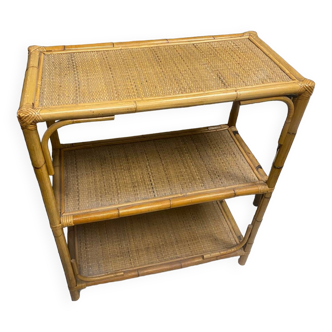 Rattan shelf