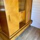 Vintage oak grand buffet Mid-Century Scandinavian with tapered legs from the 50s/70s.