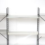 Tomado floor shelf in shades of gray