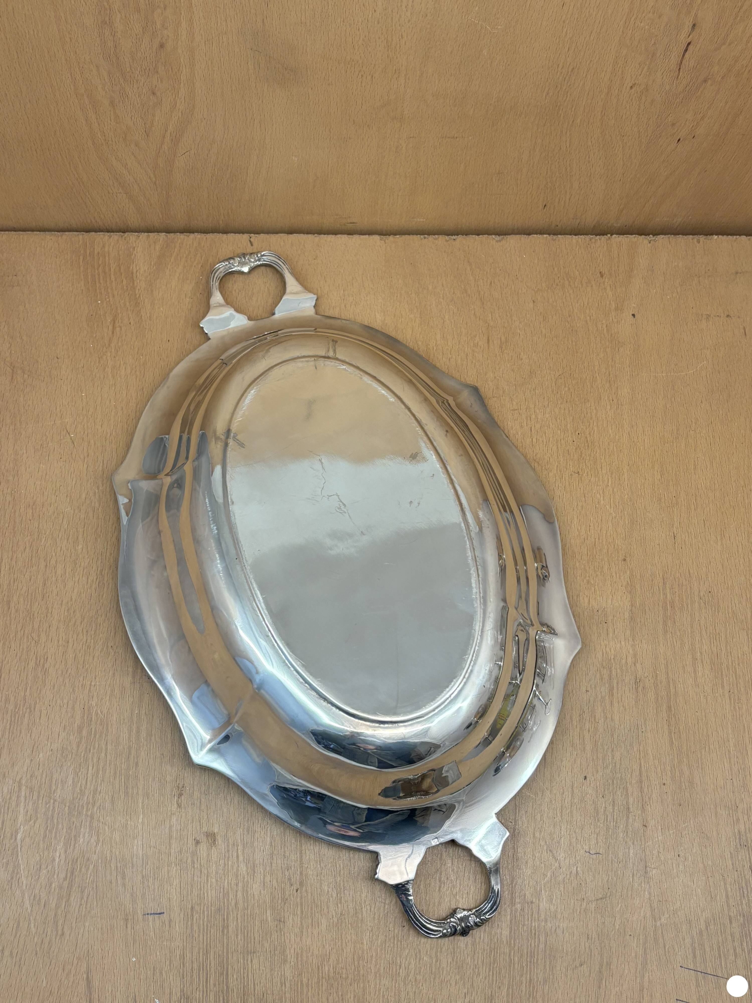 Silver metal basket