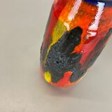 R fat lava multi-color vase scheurich, germany wgp, 1970s