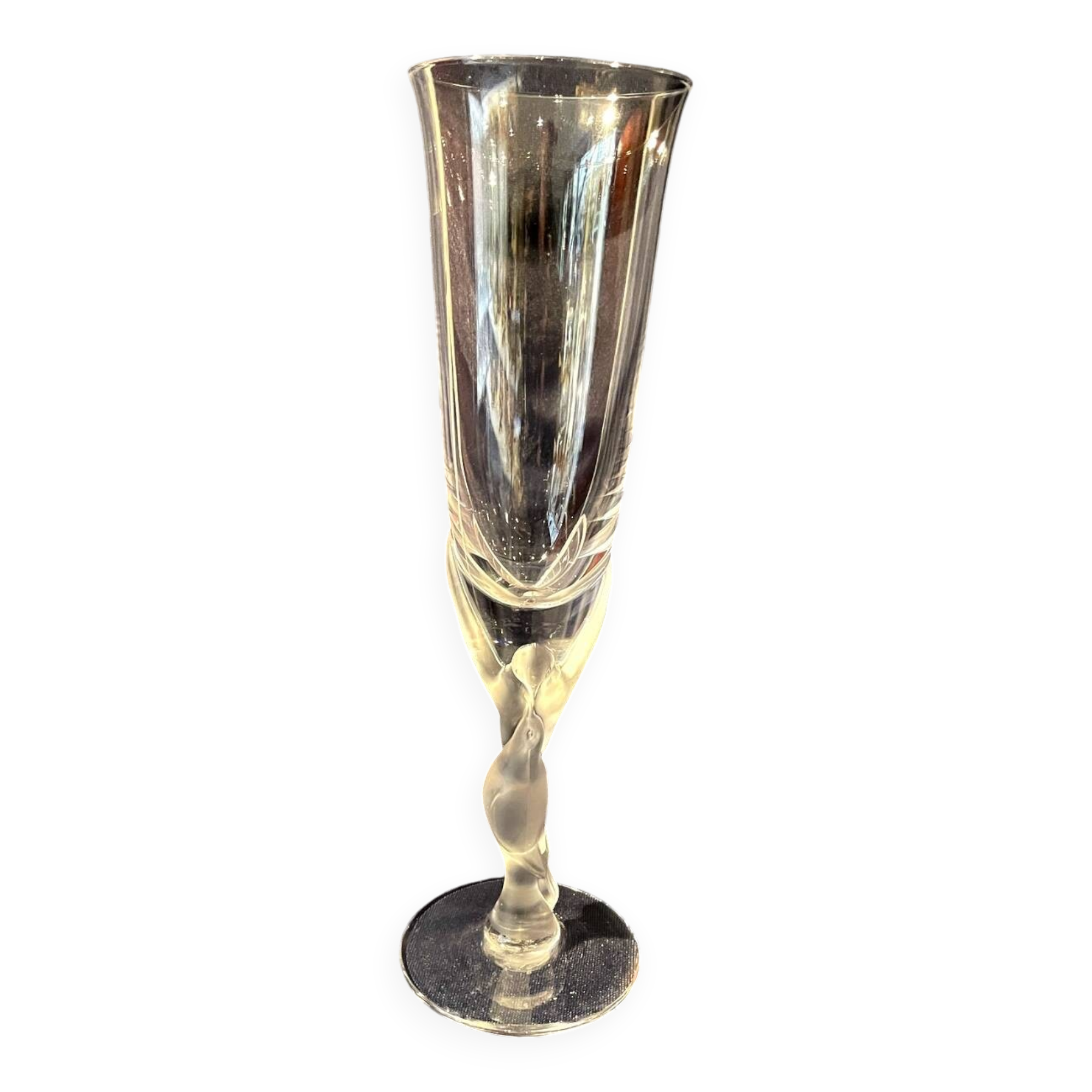 Faberge snow dove champagne flute