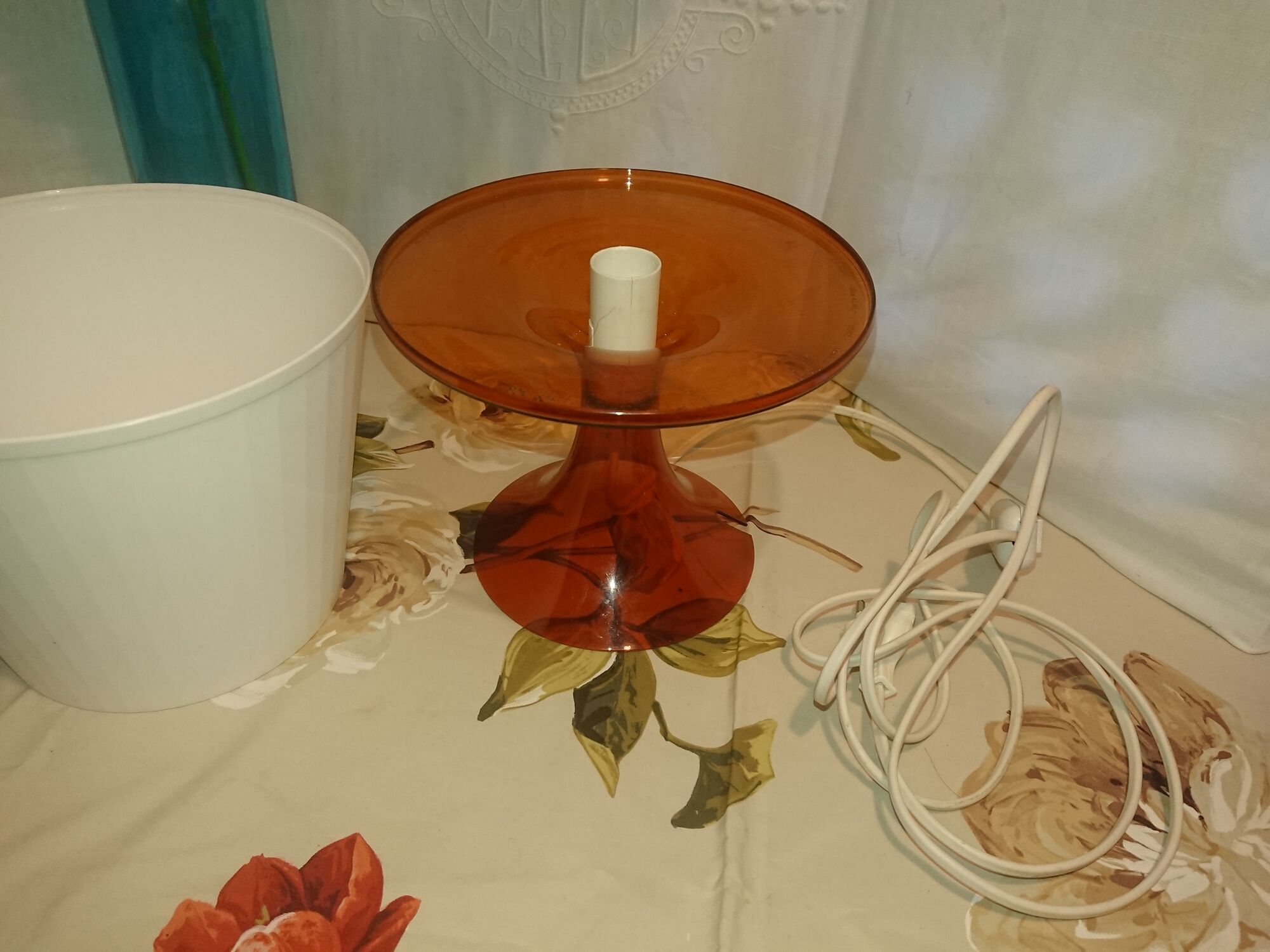 BEDSIDE LAMP IKEA YEARS 1990 MODEL LAMPAN COLOR ORANGE