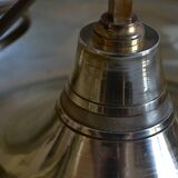 Large hot water bottle lamp with 5 bronze lights, empire style