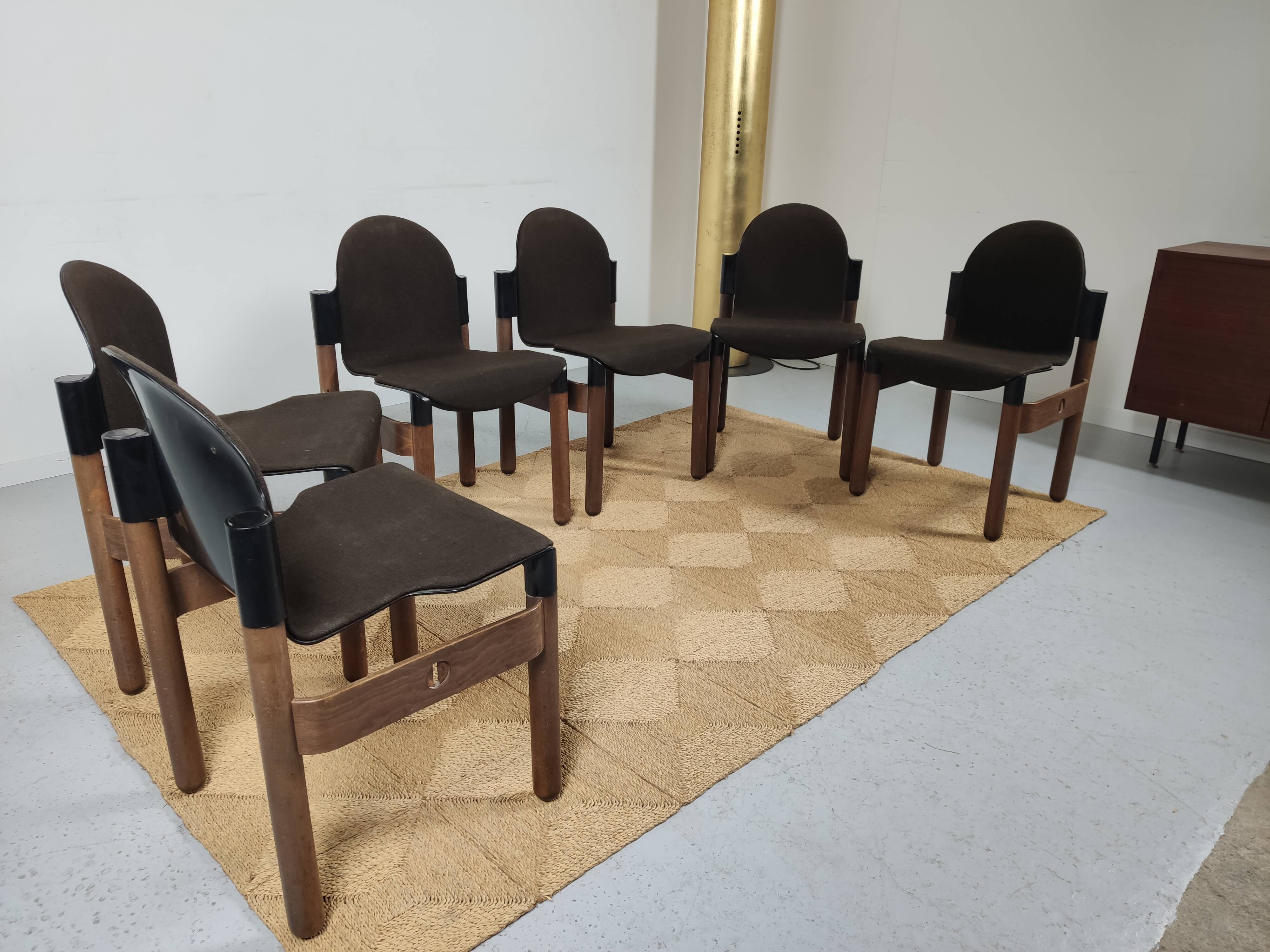lot 6 Flex chairs by Gerd Lange for Thonet 1977