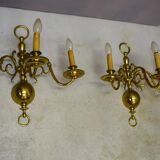 Pair of Dutch sconces
