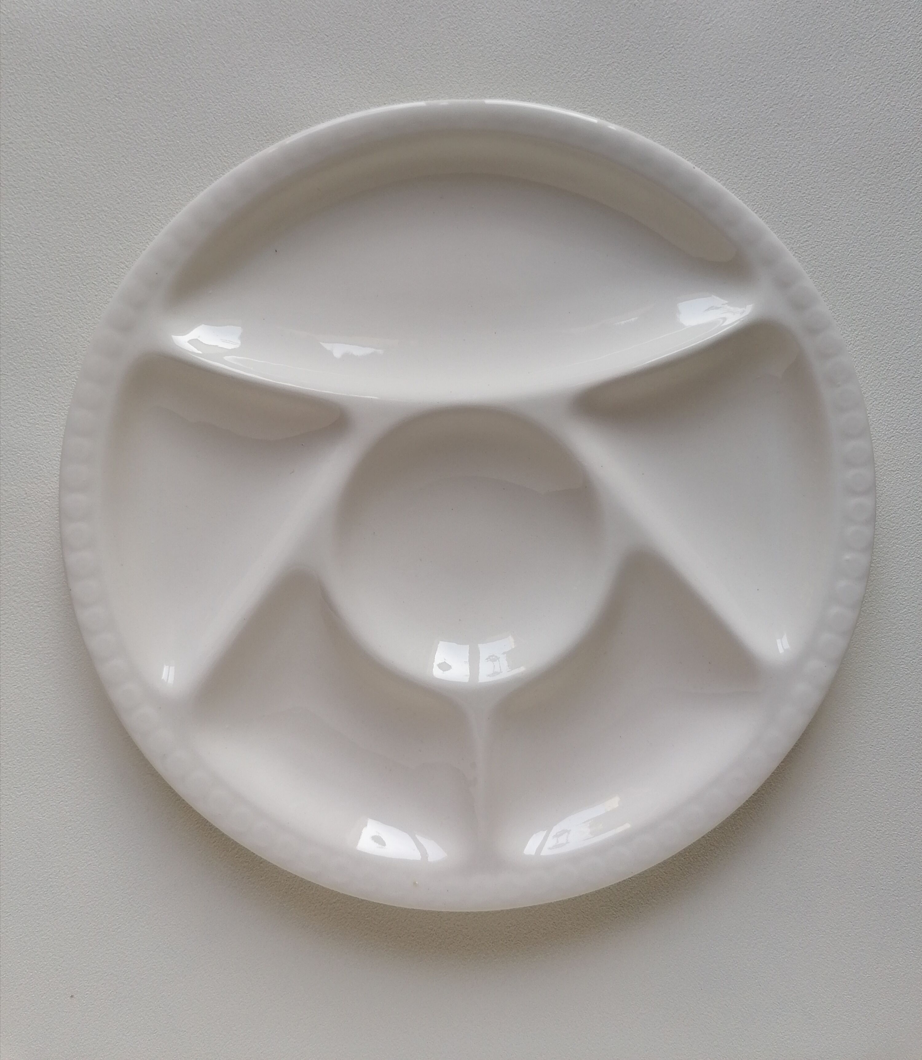 6 plates with Gien fondue and its box