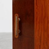 Unique Art Deco cabinet with veneer wood inlay, France 1920s