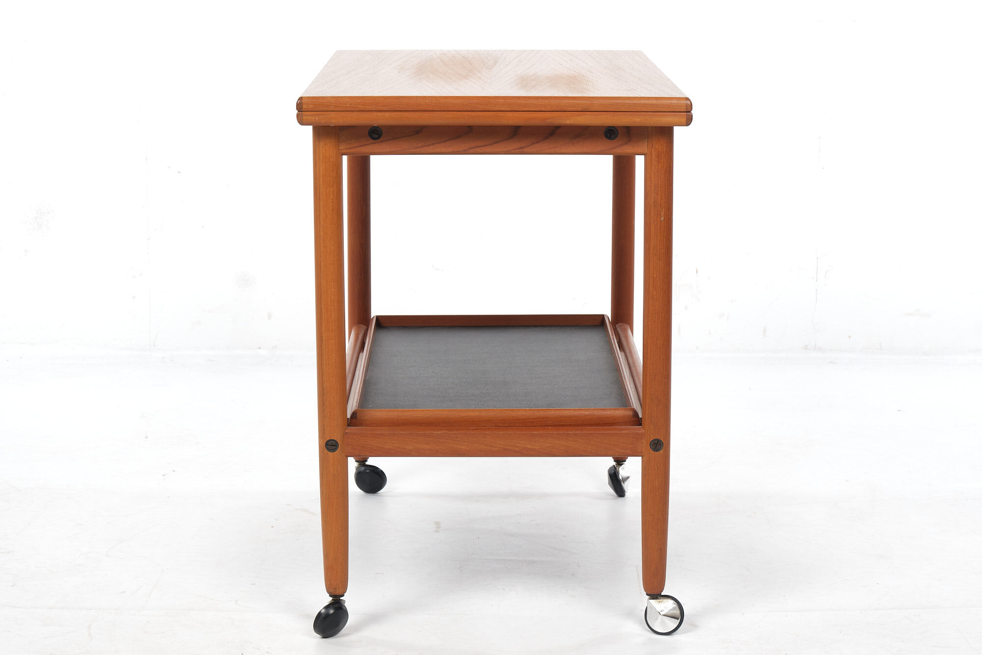 Tea cart with folding table top, Poul Jeppesen, Denmark, circa 1965