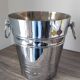 Vintage silver-plated metal champagne bucket