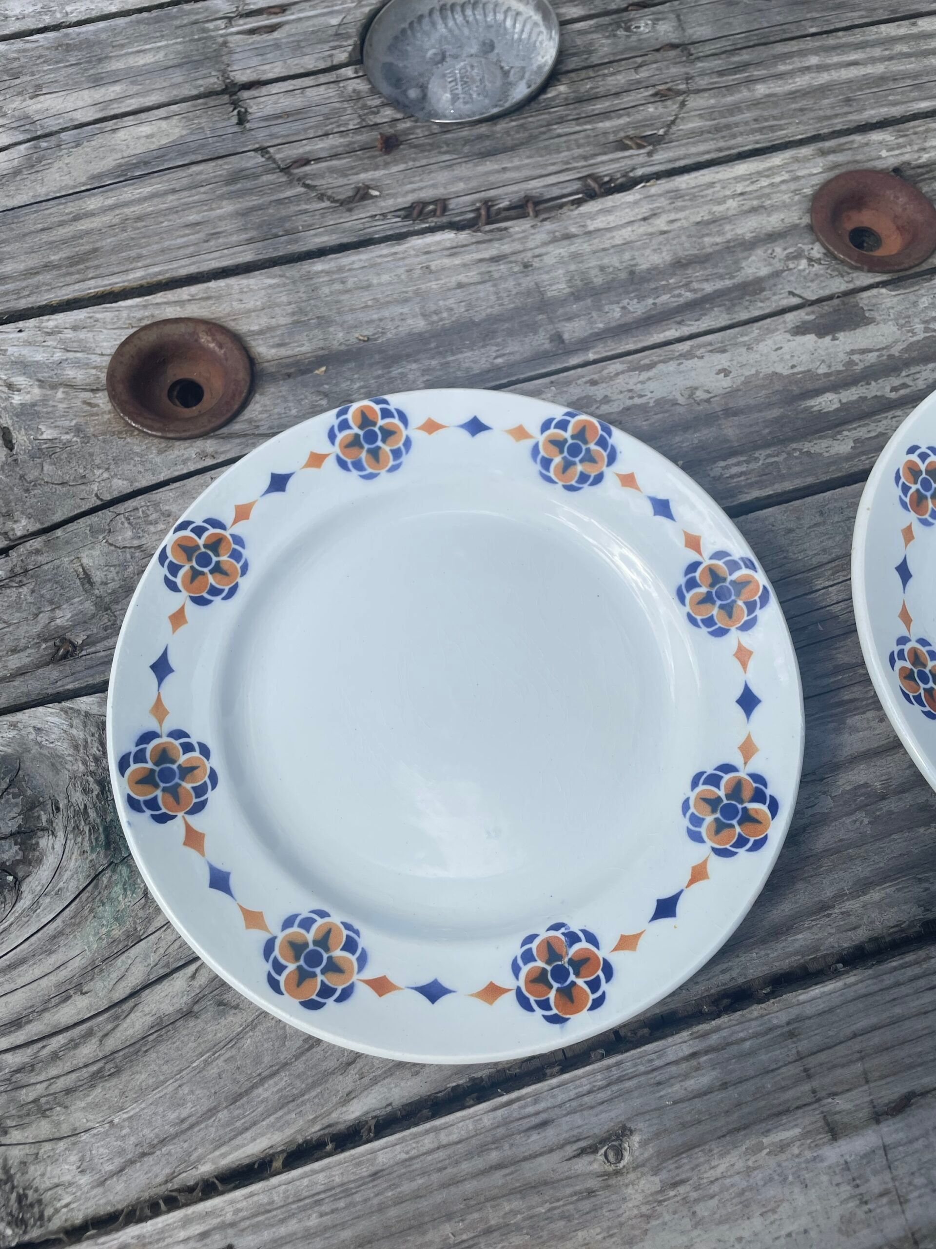 Paire d’assiettes Hamage Moulin des Loups