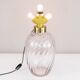 Mid-Century Modern Blown Glass and Brass Table Lamp Lumica Spain, 1970