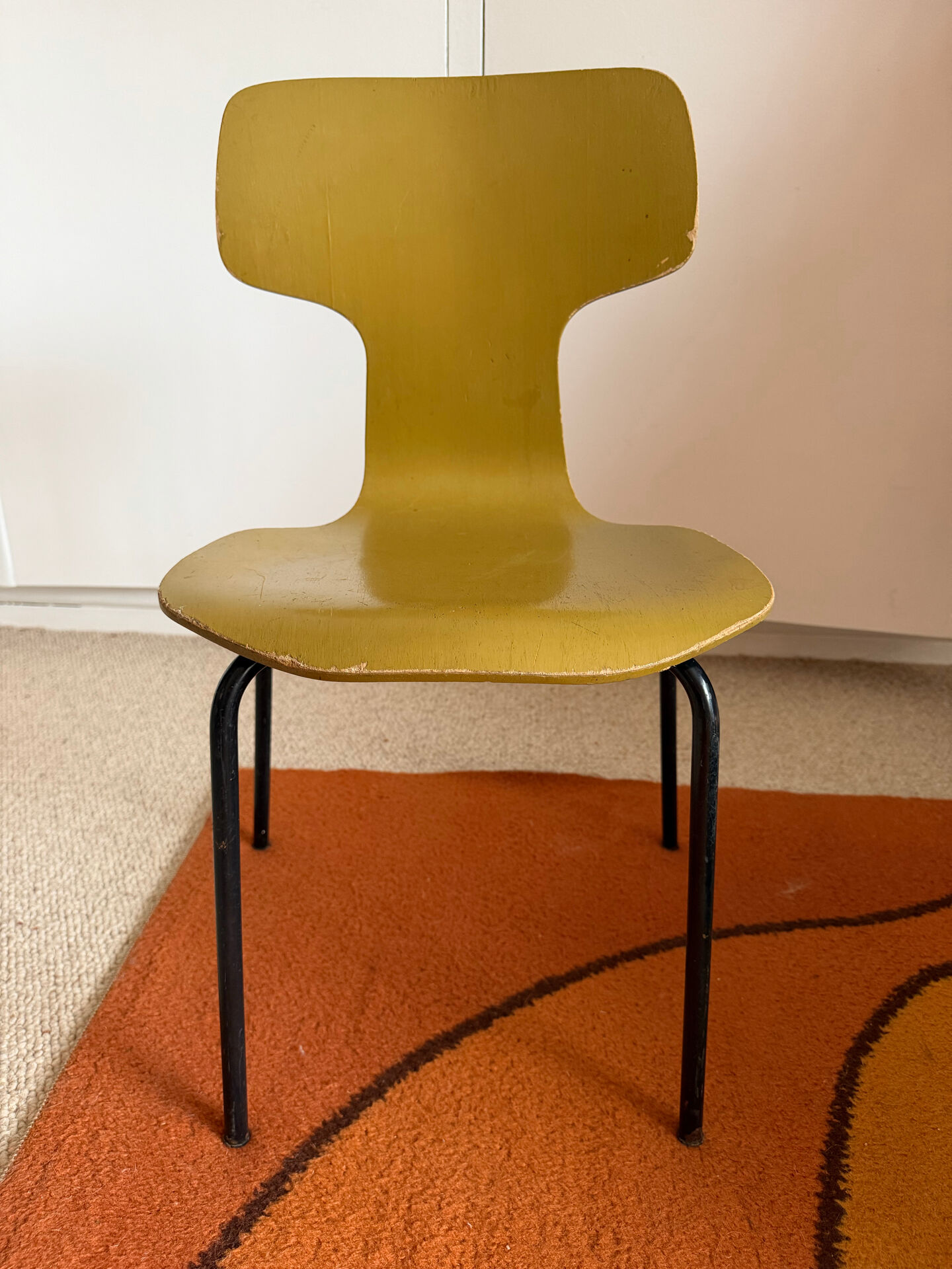Chaise enfant T ou Marteau, Arne Jacobsen, Fritz Hansen 1971