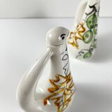 Oil, vinegar, salt & pepper set – Italy, 1950s, MCM
