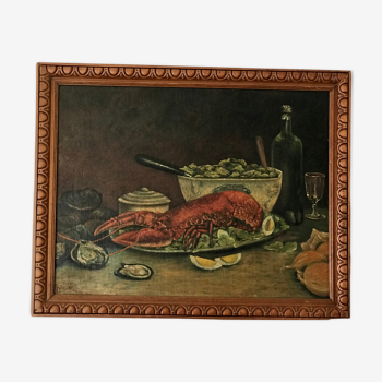 Nature morte Homard