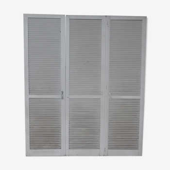 Set of 3 wooden shutters