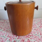 Teak ice bucket, Scandinavian style year 70