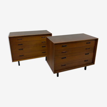 Pair of Scandinavian rosewood dressers from the 60s.