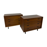 Pair of Scandinavian rosewood dressers from the 60s.