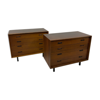 Pair of Scandinavian rosewood dressers from the 60s.
