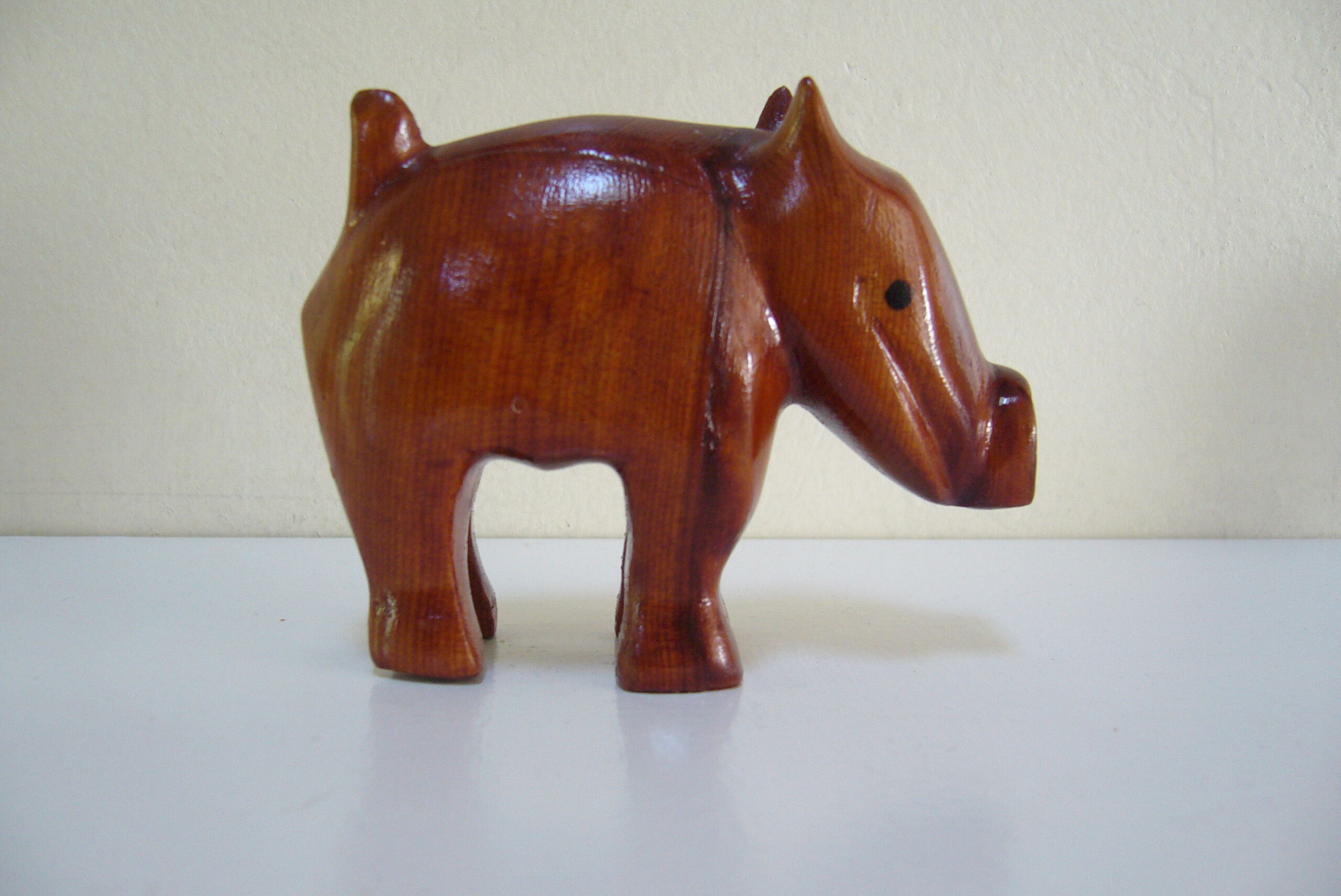 Two wooden animals