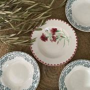 Assiettes creuses anciennes pour 2 modèles.